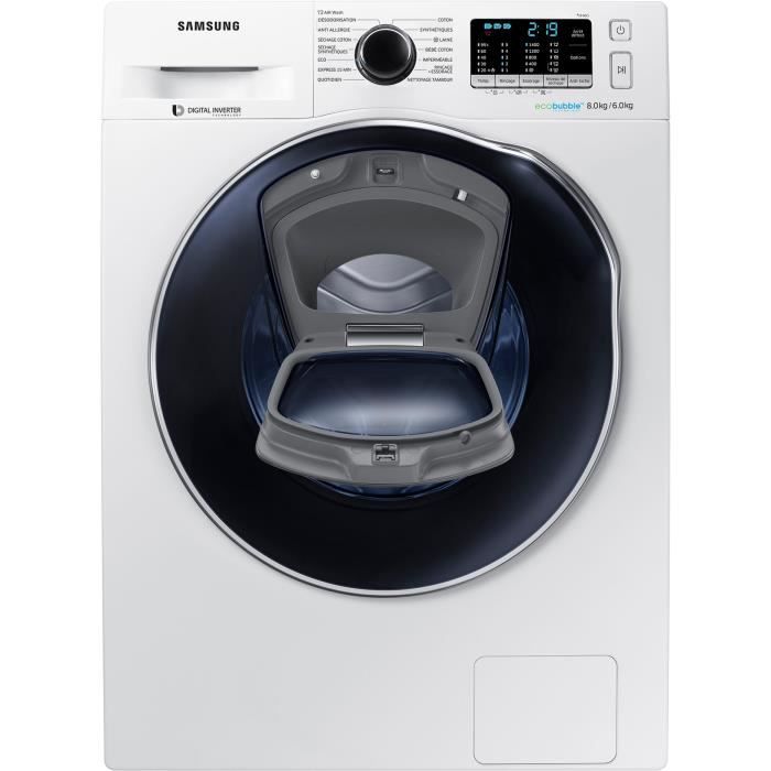 Lave-linge séchant Samsung WD80K5B10OW