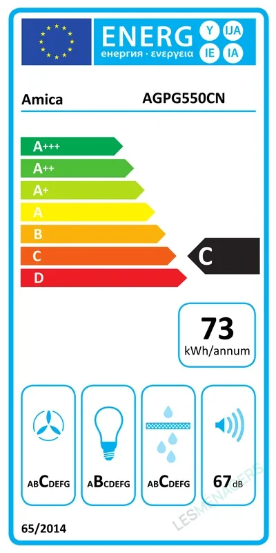 Étiquette énergie — AMICA AGPG550CN
