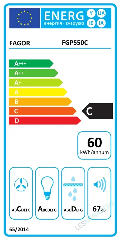 Étiquette énergie — FAGOR FGP550C