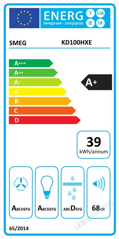 Étiquette énergie — Smeg KD100HXE