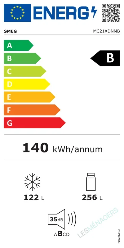 Étiquette énergie — Smeg MC21XDNMB