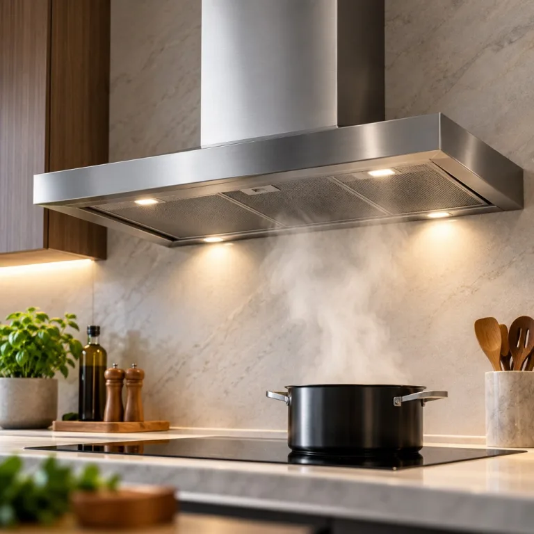 Hotte de cuisine inox