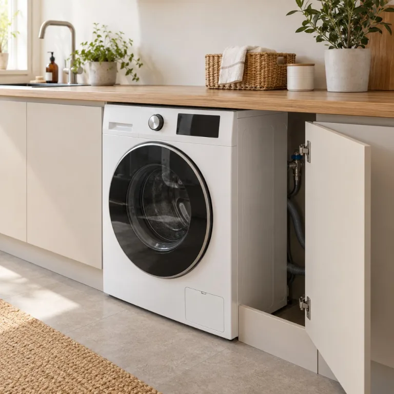 Lave-linge séchant faible profondeur