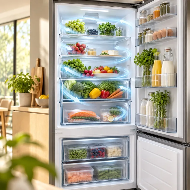 Réfrigérateur-congélateur froid ventilé