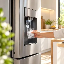 Réfrigérateur-congélateur Distributeur eau / glaçons